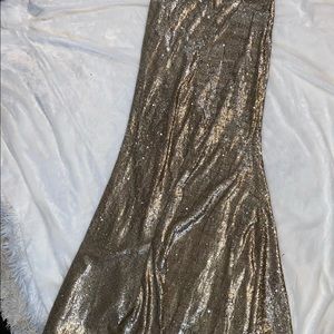 Sequin maxi skirt
